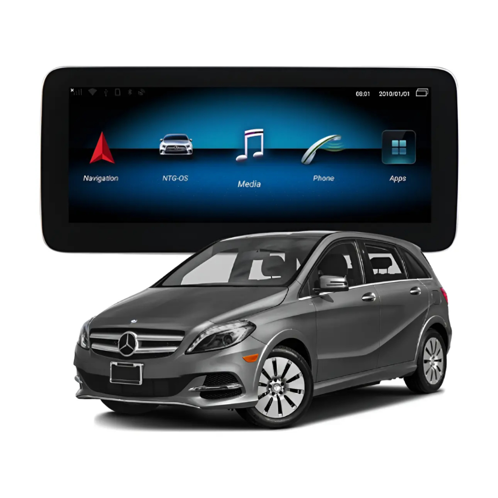 Central Multimídia Mercedes Benz NTG5.0 Android 13 CarPlay Android Auto 8GB RAM 128GB GPS WiFi