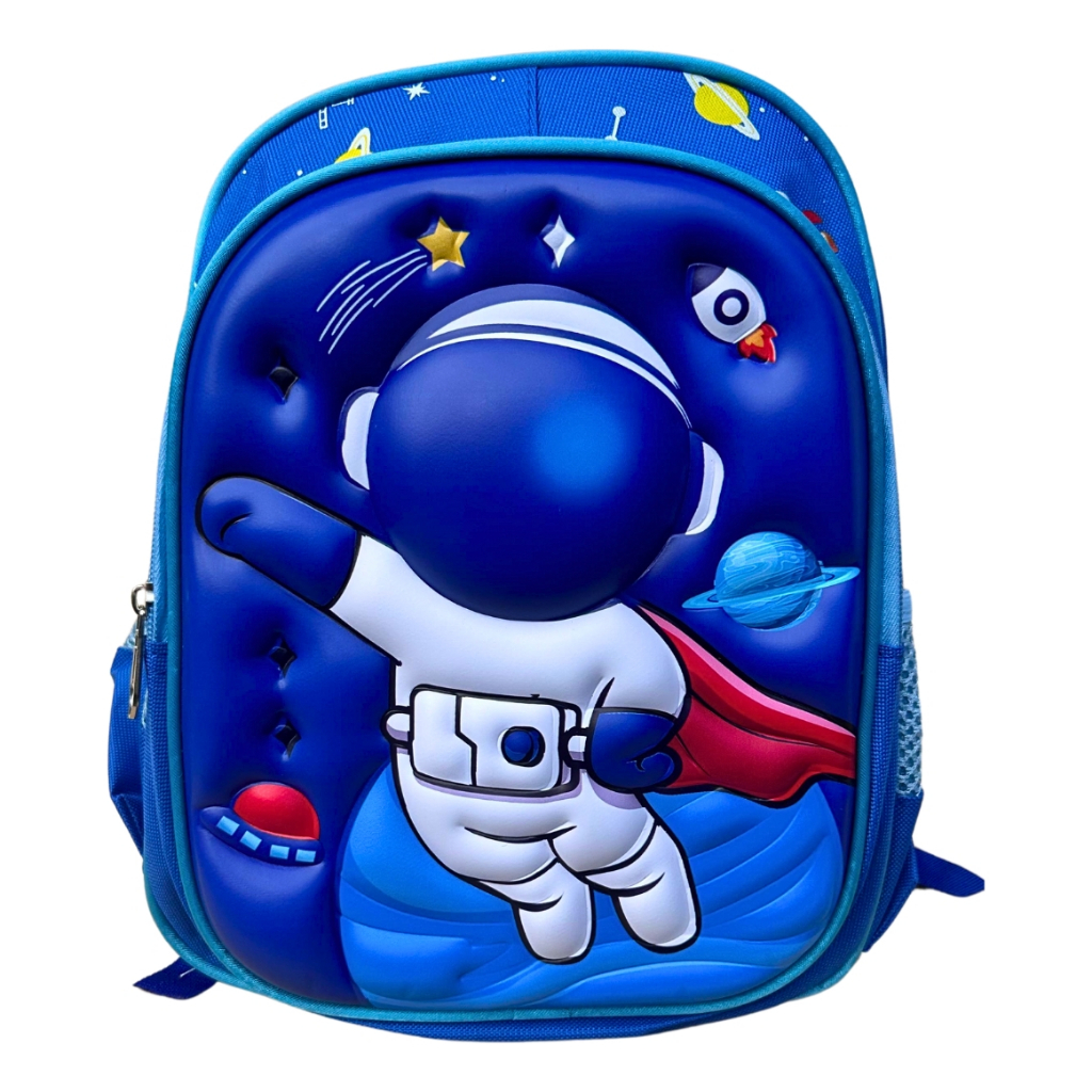 Mochilinha infantil para escola creche passeio para menino e menina de costas tam P astronauta