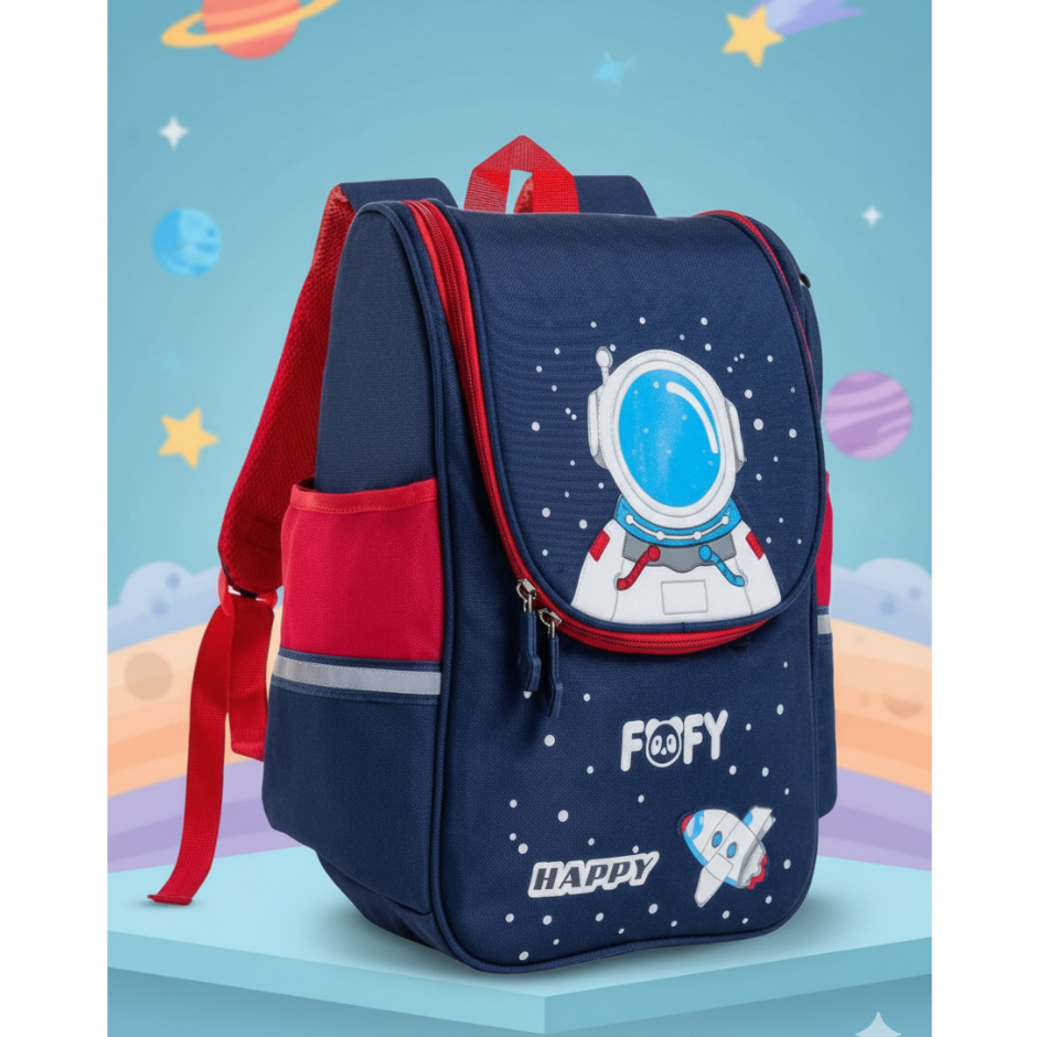 Mochila Escolar Passeio Bebê Grande Astronauta