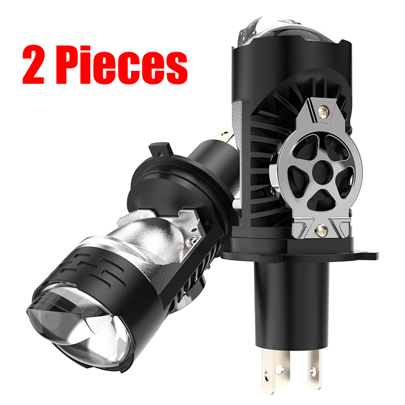Super Brilhante Canbus H4 9003 Hb2 LED Farol Lente Do Projetor 6000k Lâmpada De Feixe Alto E Baixo Para Carro Motociclet