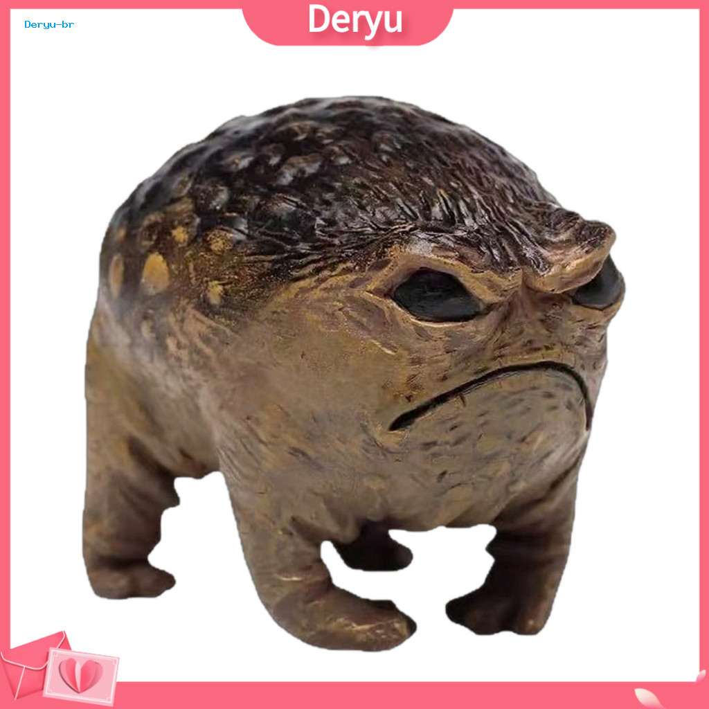 Cute Frog Decor Resin Tree Ornament Grumpy Toad Statue Unique Outdoor Garden Yard Fun Novelty Home Office Sculpture Perf