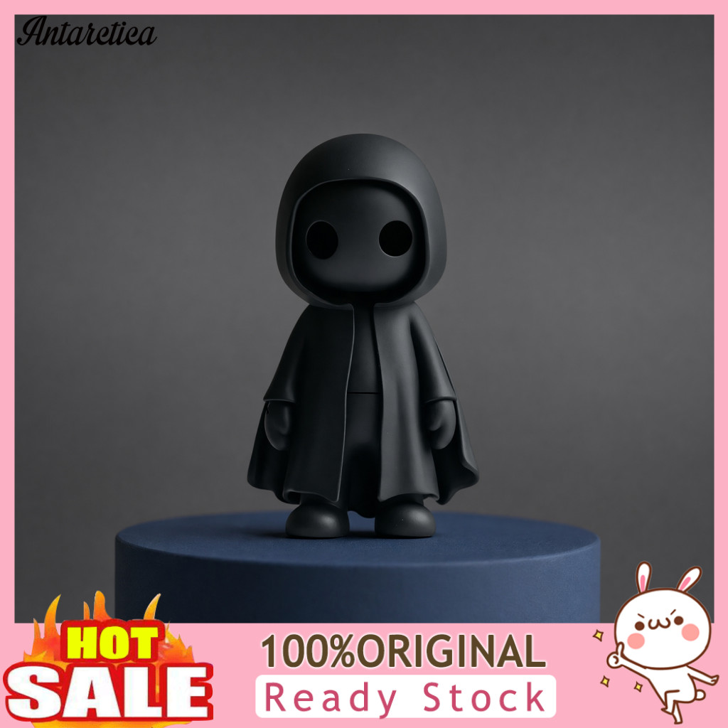 Halloween Desktop Ornament Simple Spooky Decor 3d Printed Cute Ghost Figurine – Cloak Statue Funny Sculpture for Home