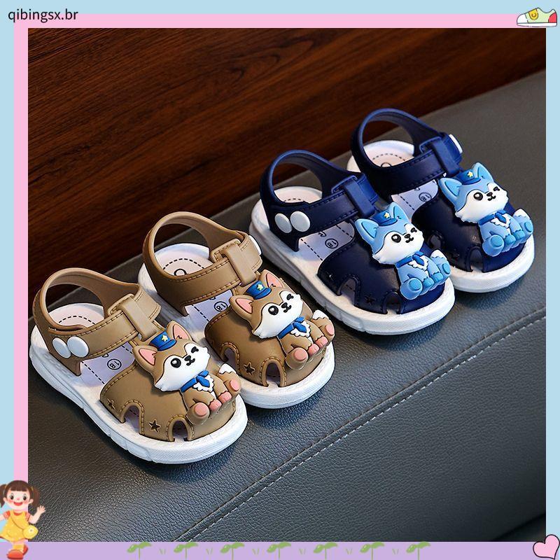 Verão novo estilo Baotou sandálias infantis meninos meninas à prova dwaterproof água estilo ocidental na moda bonito beb