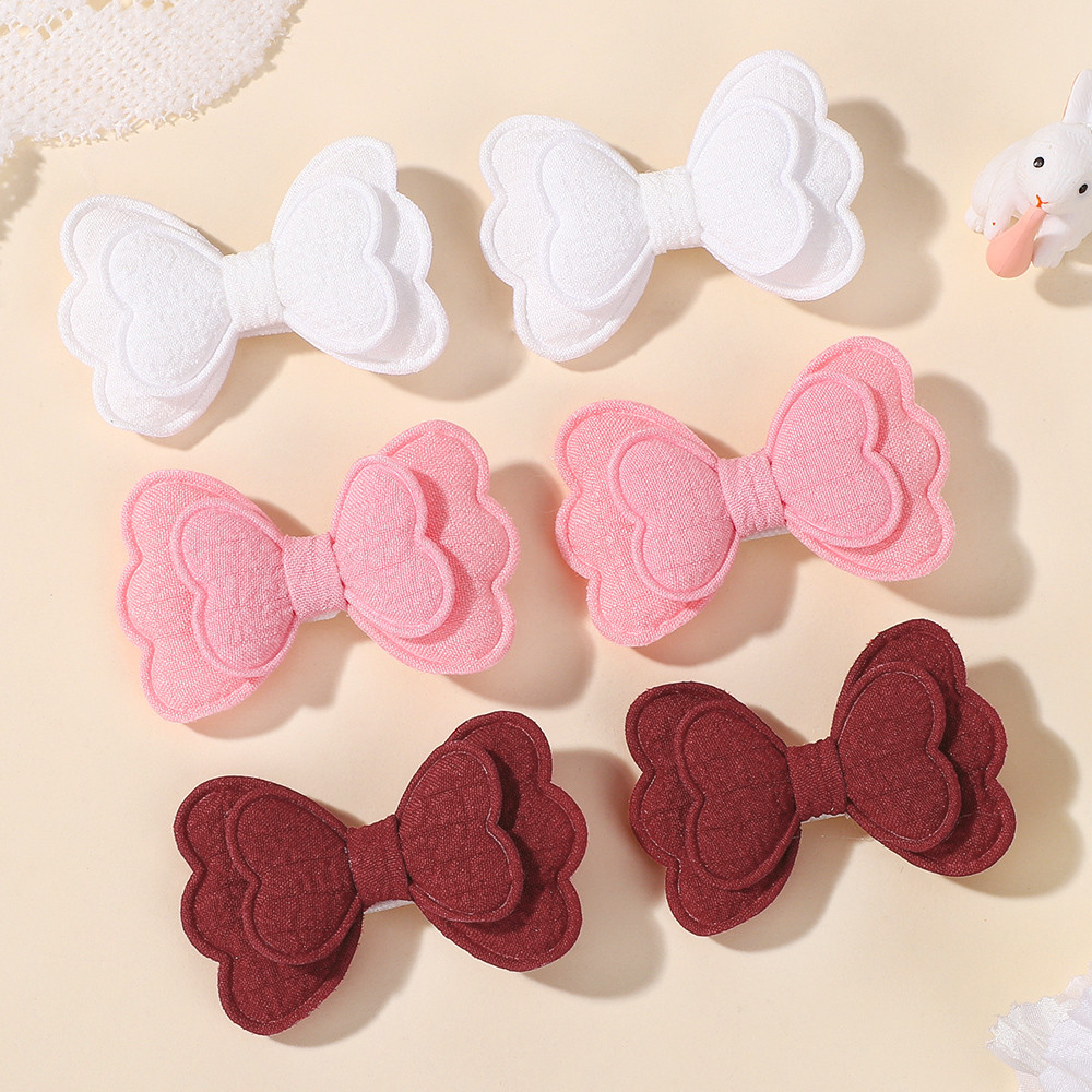 1pc Crianças Doce Borboleta Grampo De Cabelo Para Meninas Algodão Seguro Dupla Camada Bowkont Bonito Acessórios O Do Beb