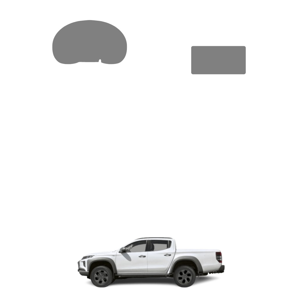 Película PPF Proteção Kit Velocímetro Multimídia Mitsubishi L200 Triton HPE S 2021 2022 2023 2024 2025 Anti Risco