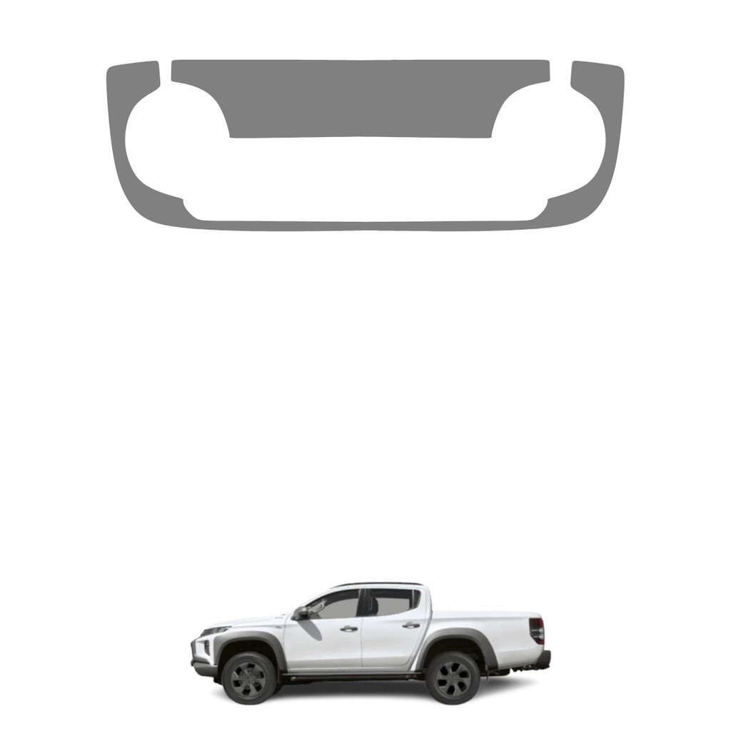 Película PPF Proteção Kit Console Ar Mitsubishi L200 Triton HPE-S 2021 2022 2023 2024 2025 Transparente TPU Anti Risco