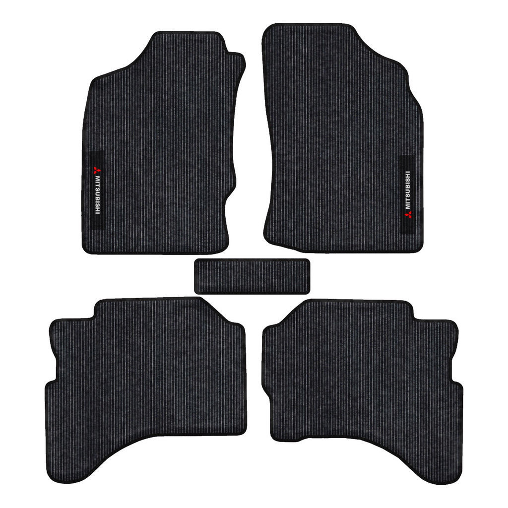 Kit Tapetes 5 Pçs Especifico Carpete  Carro L200 Triton 2000/17 Res