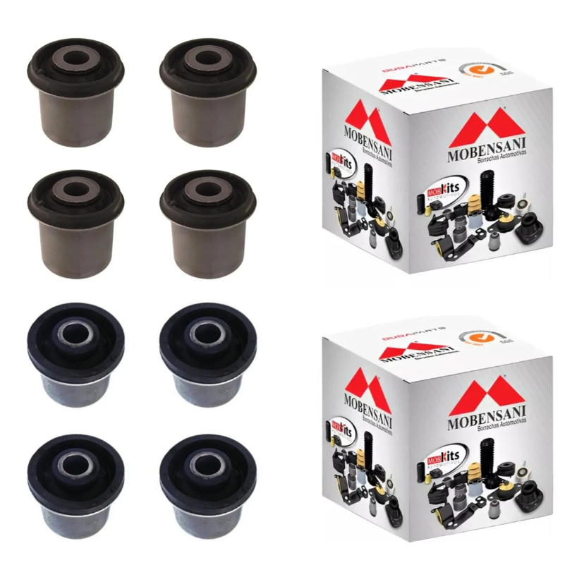 Kit 8 Buchas Bandeja Superior Inferior L200 Triton Mobensani