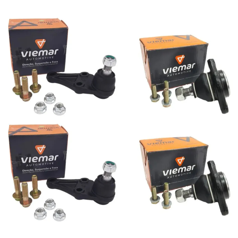 Kit 2 Pivo Superior + 2 Inferior L200 Triton Viemar Até 2018