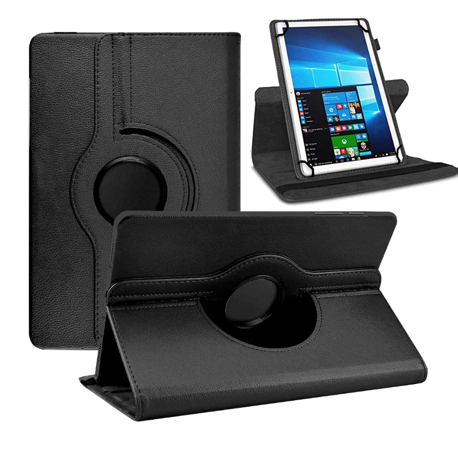 Capa giratória 360° em couro para celular e tablet universal (9.7