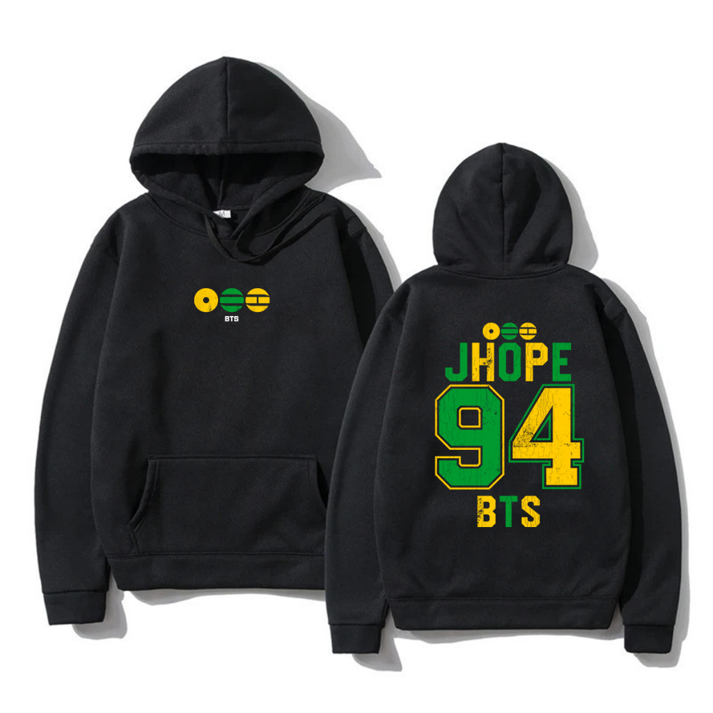 Blusa de Frio Moletom Canguru Jhope 94 BTS Bangtan Boys K-pop Brasil Turnê World Tour Arirang Show