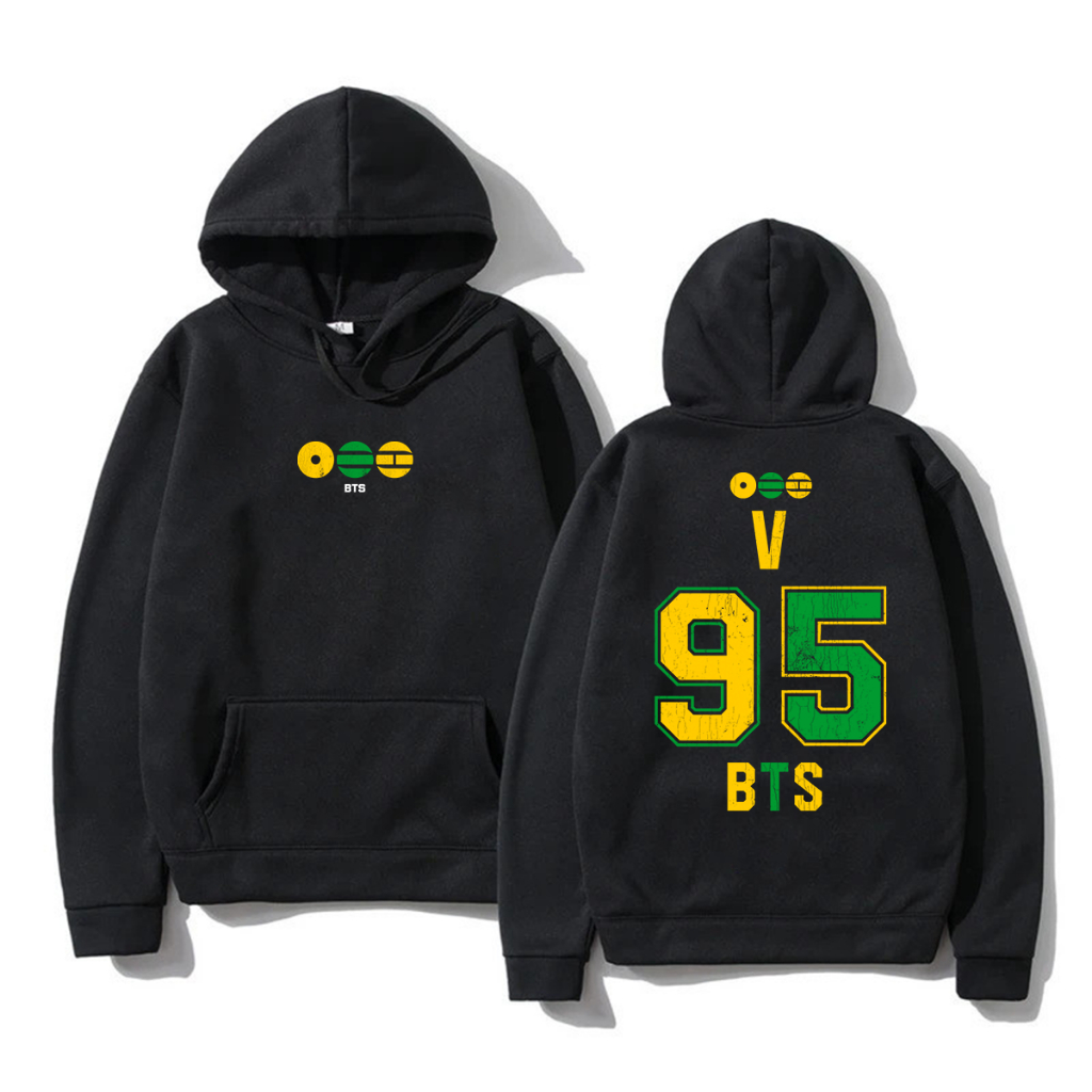 Moletom Canguru Blusa de Frio V 95 BTS Bangtan Boys Show Brasil World Tour Arirang K-pop