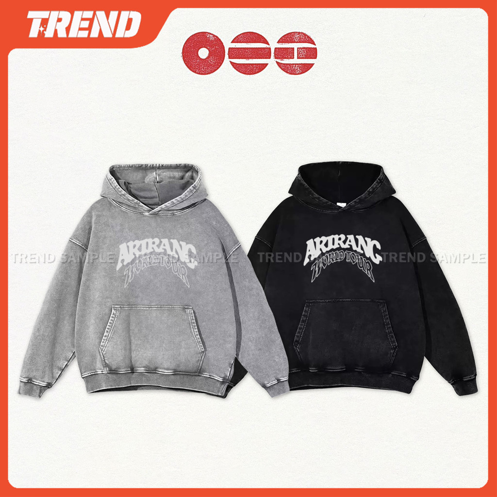 BANGTAN ARIRANG WORLD TOUR 2026 Merch Algodão Lavado Moletom Com Capuz Vintage Plus Size Solto Impresso Moda Unissex Cas