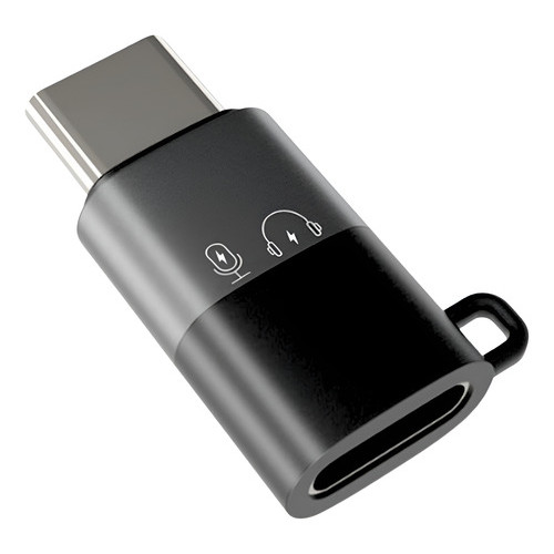 Adaptador Tipo C Para Cabo De Carregador De iPhone Lightning Preto