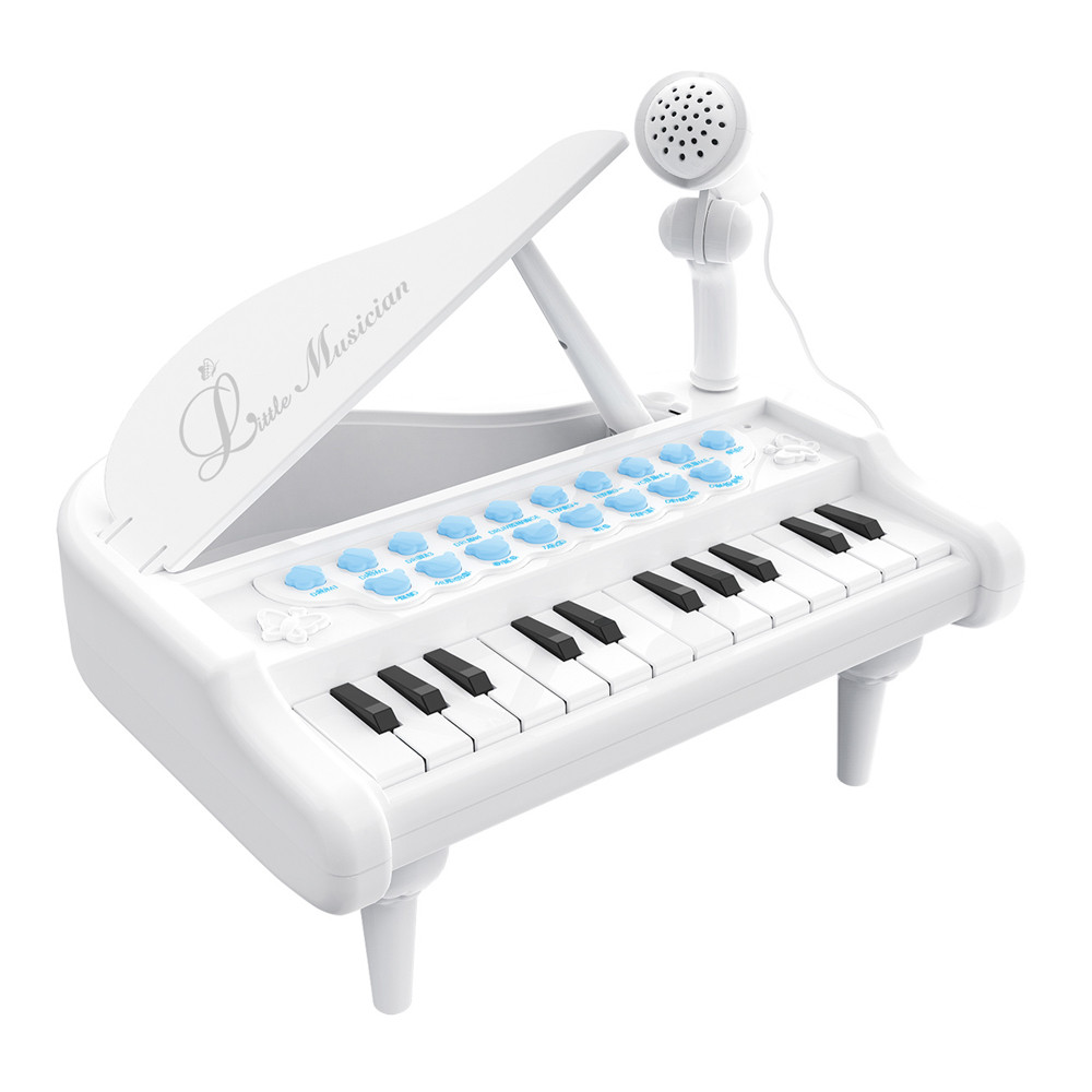 Baoli Mini Piano Teclado Infantil Branco 1505B Musical