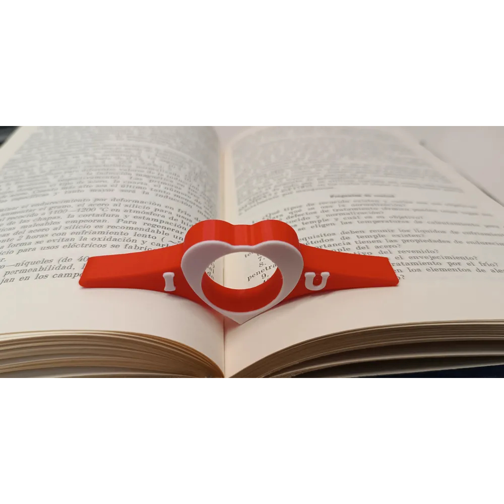 Suporte de Leitura Coração – Segura Livro com 1 Mão