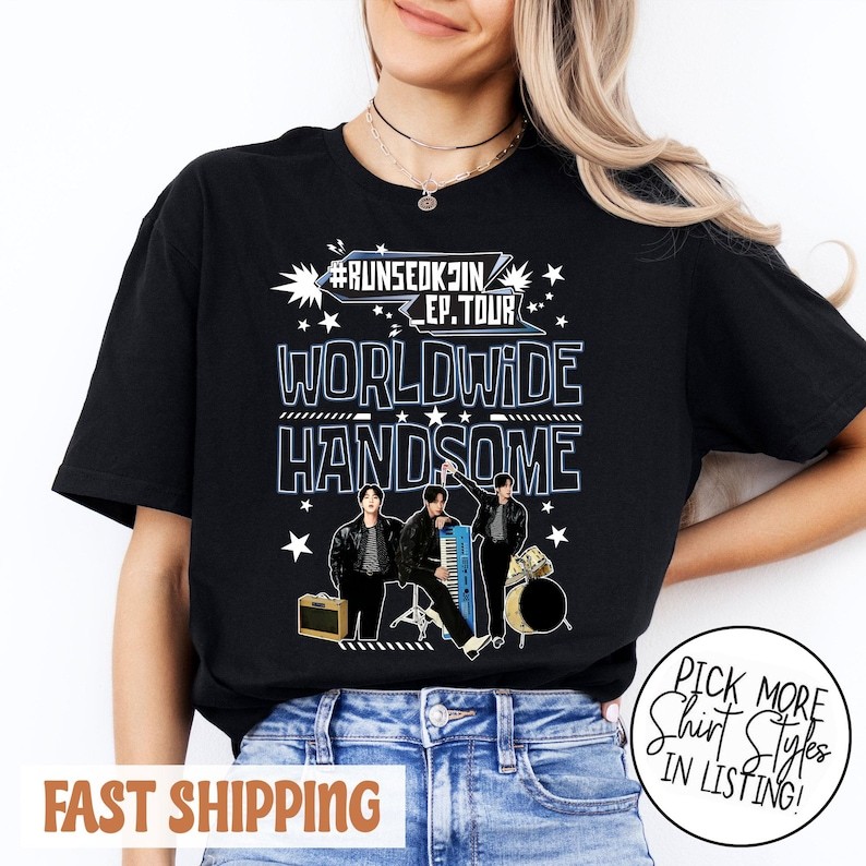 2026 Camiseta Streetwear Worldwide Handsome Tour Ji.n RunJin Kpop Shirt