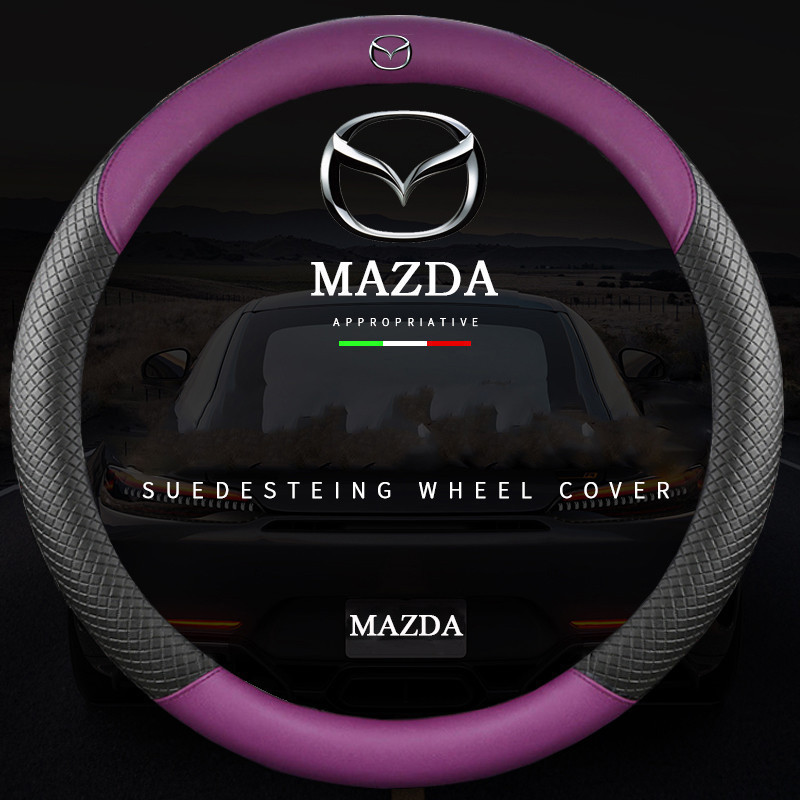 Capa para volante Mazda Mazda 2 3 5 6CX5 CX7 CX3 CX8 CX9 GJ BM BL Atenza Axela acessórios capa de aderência para carro