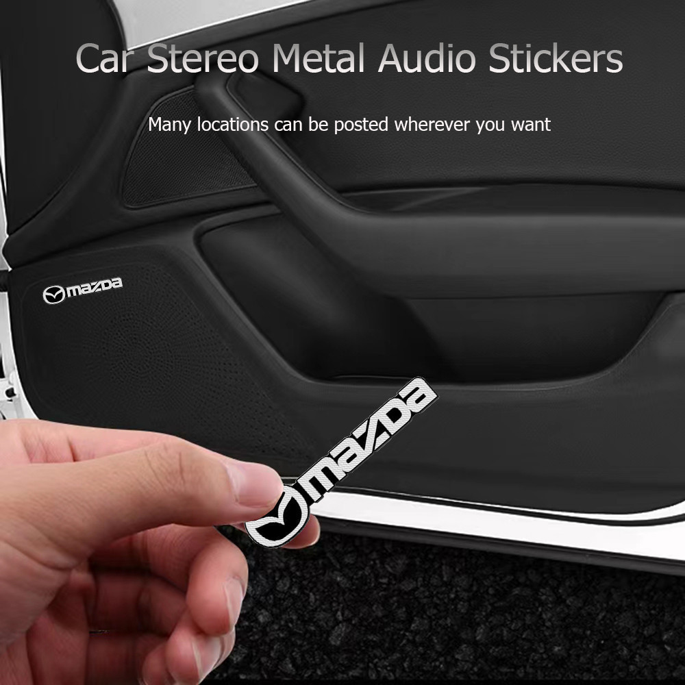 Adesivos de áudio automotivo para Mazda 2 3 6 Atenza Axela Demio CX3 CX5 CX4 CX30 CX8, adesivos personalizados para inte