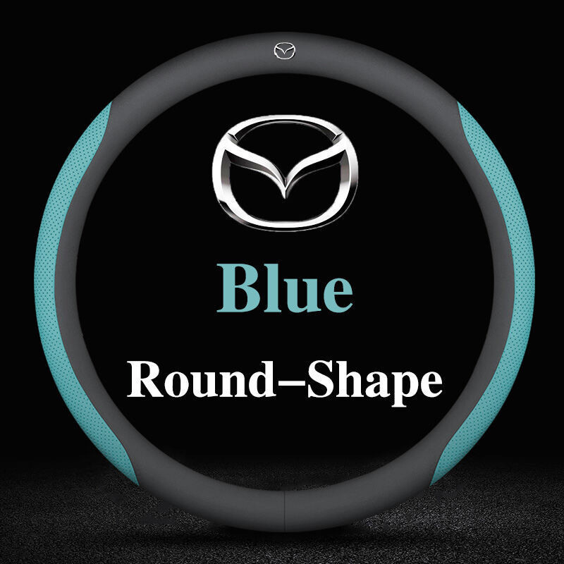 Capa de Volante de Couro para Carro em 5 Cores para Mazda 2 3 5 6 8 Atenza BT50 2019 2020 2021 2022 2023, Nova Atualizaç