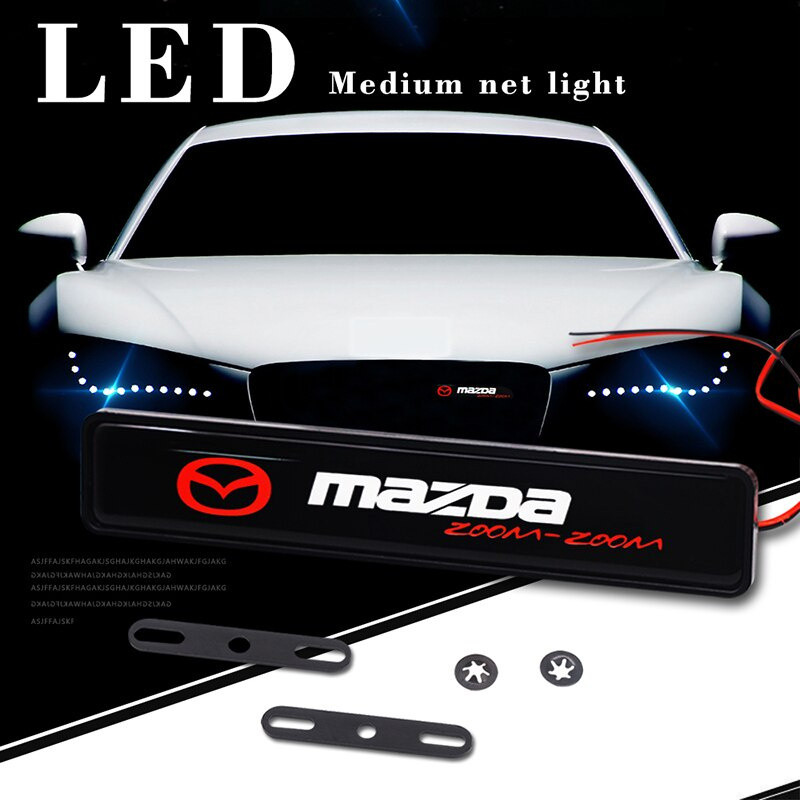 Luz LED para Emblema da Grade Frontal do Carro para Logotipo Mazda MX5 CX9 CX7 CX5 MX3 Atenza Axela 2 3 323 5 6 RX8 RX7