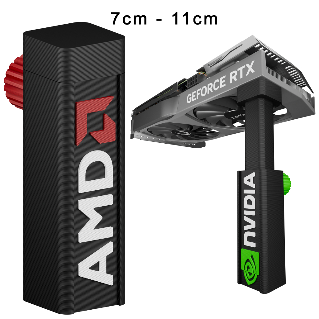 Suporte de Gpu para Placa de Vídeo Universal Personalizável Ajuste de Altura (7cm x 11cm)