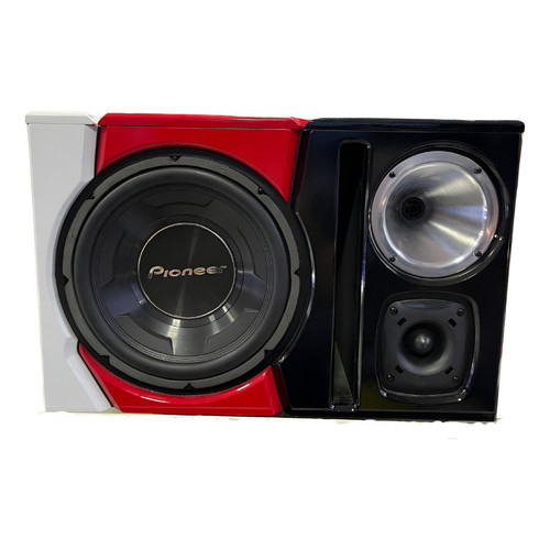 Caixa Trio 12p C/ Corneta Tweeter Pioneer Carro 1000w