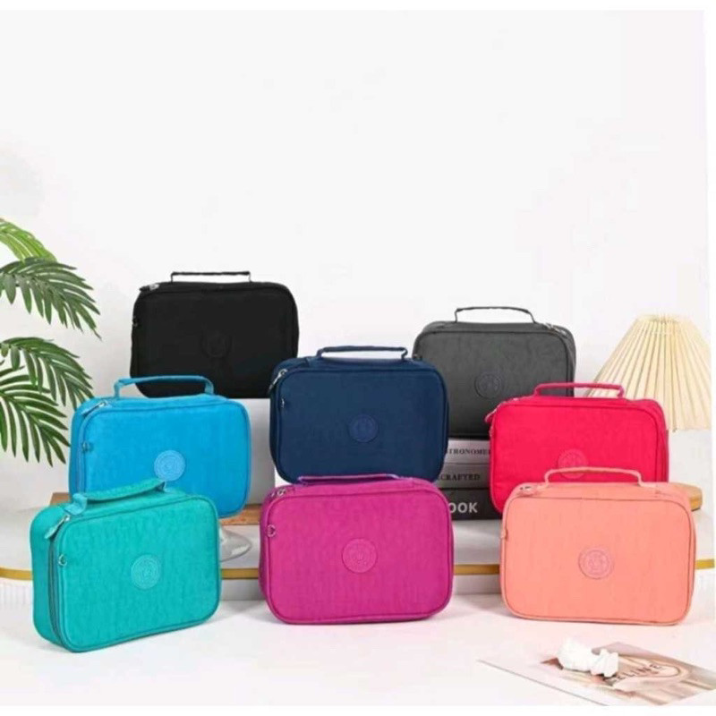 Estojo Escolar Grande Box Zíper Divisórias 24 Pens Nylon Resistente Água Unissex Papelaria Faculdade Alta Qualidade
