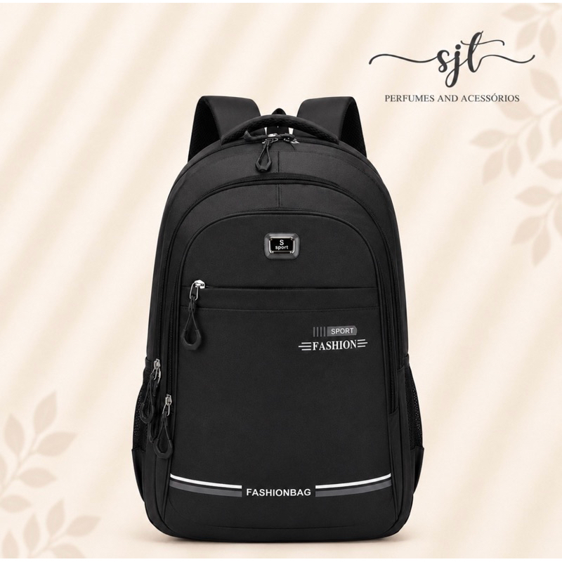 Mochila esportiva multifuncional, ideal para notebook, trabalho, faculdade ou viagens. Tecido nylon resistente à água