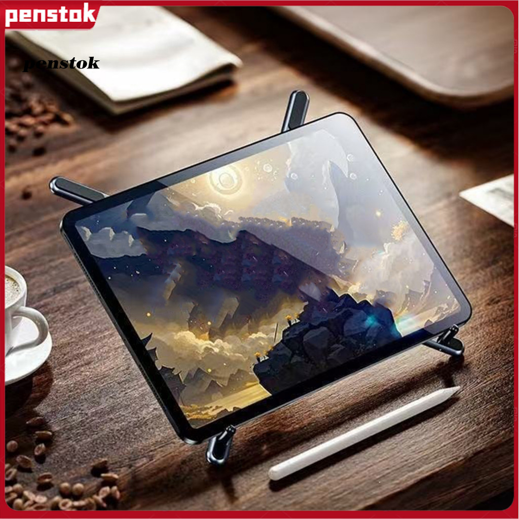 Adjustable Laptop Stand Ergonomic Computer Holder Magnetic Foldable for Desk – Portable Aluminum Alloy Height for Phon