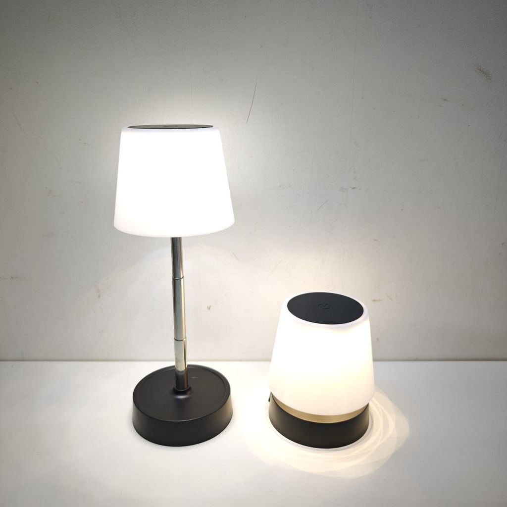 Abajur LED USB Recarregável Touch Lamp Mesa Cabeceira Luz Noturna Decorativa