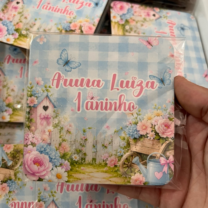 Jogo da Velha Personalizado MDF Adesivado 10x10cm – QUALQUER TEMA - Lembrancinha com Nome