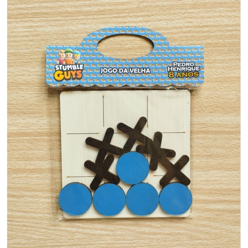 Kit Jogos da velha em MDF Stumble Guys - personalizado nome e idade -ENVIO IMEDIATO  kit lembrancinhas de festa infantil