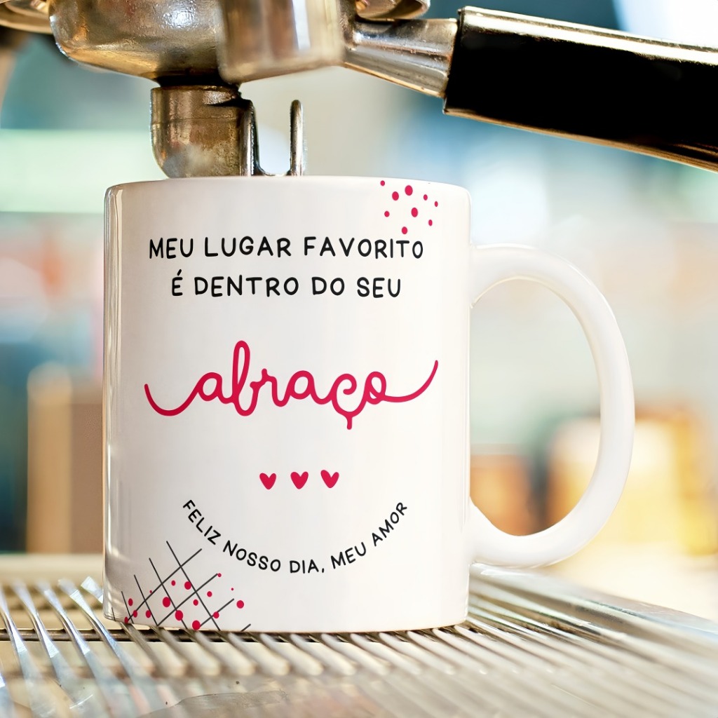 Caneca Xícara Dia dos Namorados Fofinho Bonitinho Jogo da Velha Coração Amorzinho Amor Personalizada OFERTA RELÂMPAGO