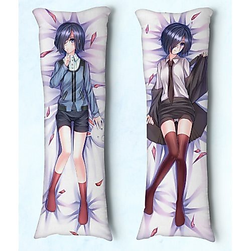 Travesseiro de Abraçar Body Pillow Dakimakura Tam 90X30 Anime Tokyo Ghoul Kirishima Touka 02