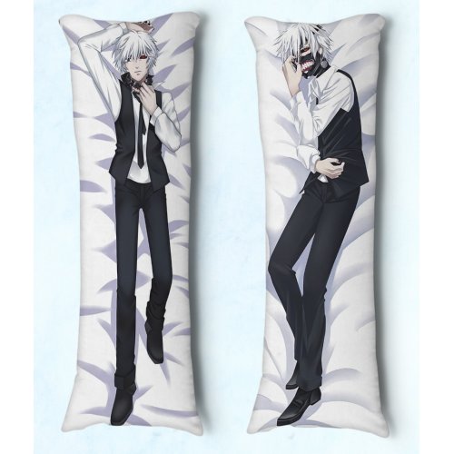 Travesseiro de Abraçar Body Pillow Dakimakura Tam 90X30 Anime Tokyo Ghoul Kaneki 02