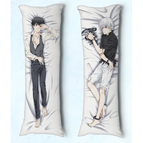 Travesseiro de Abraçar Body Pillow Dakimakura Tam 90X30 Anime Tokyo Ghoul Kaneki 03