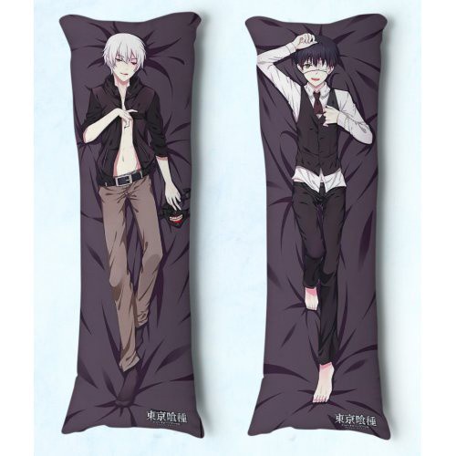 Travesseiro de Abraçar Body Pillow Dakimakura Tam 90X30 Anime Tokyo Ghoul Kaneki 05