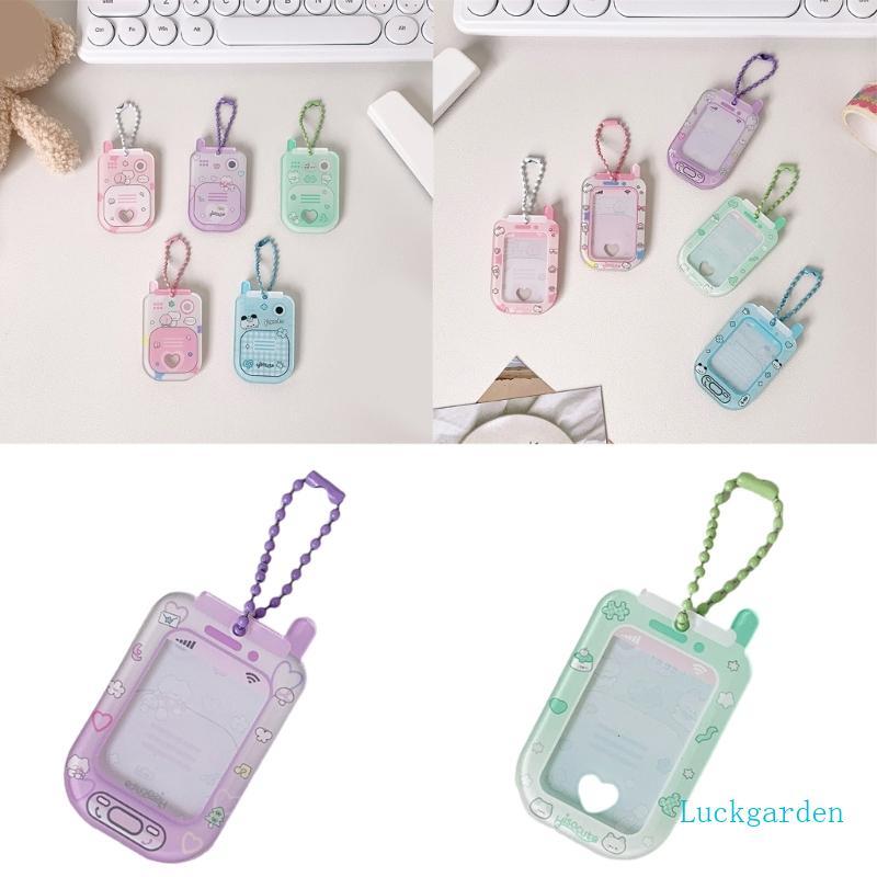 Luckgarden Slim Travel Essential Case Chaveiro Pingente Slot Seguro Para Fotos Identificação