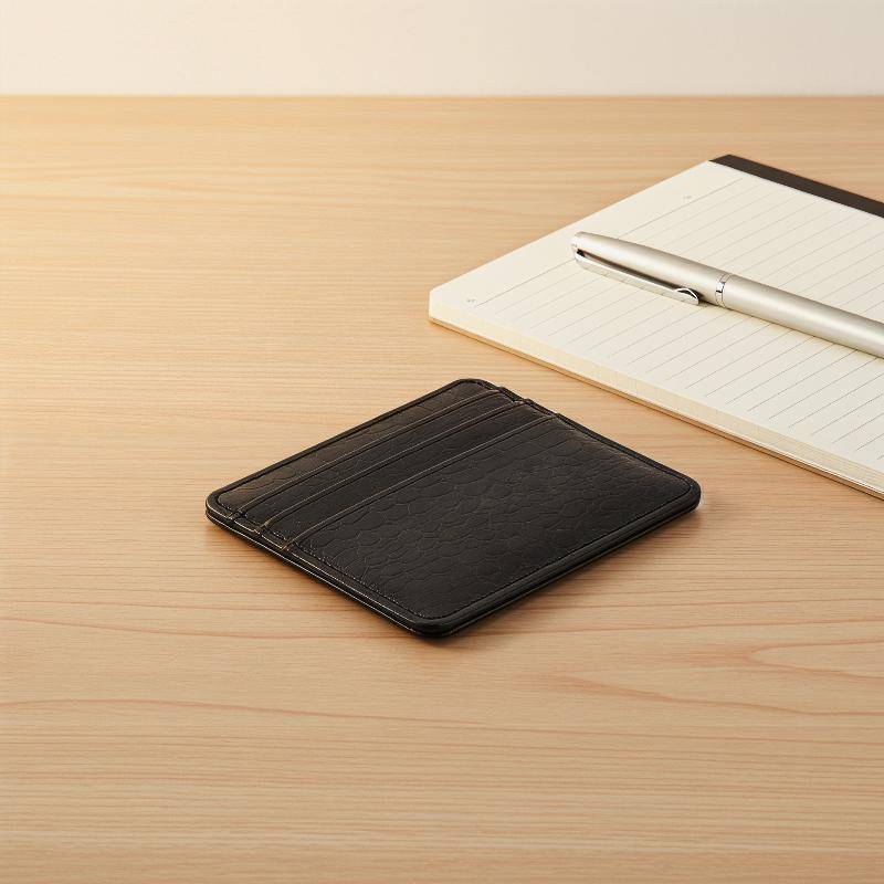 newsandrain Design Minimalista Porta-Cartões De Couro Ultrafino Fino 4 Slots ID Bank Case Carteira Portátil Para Estudan