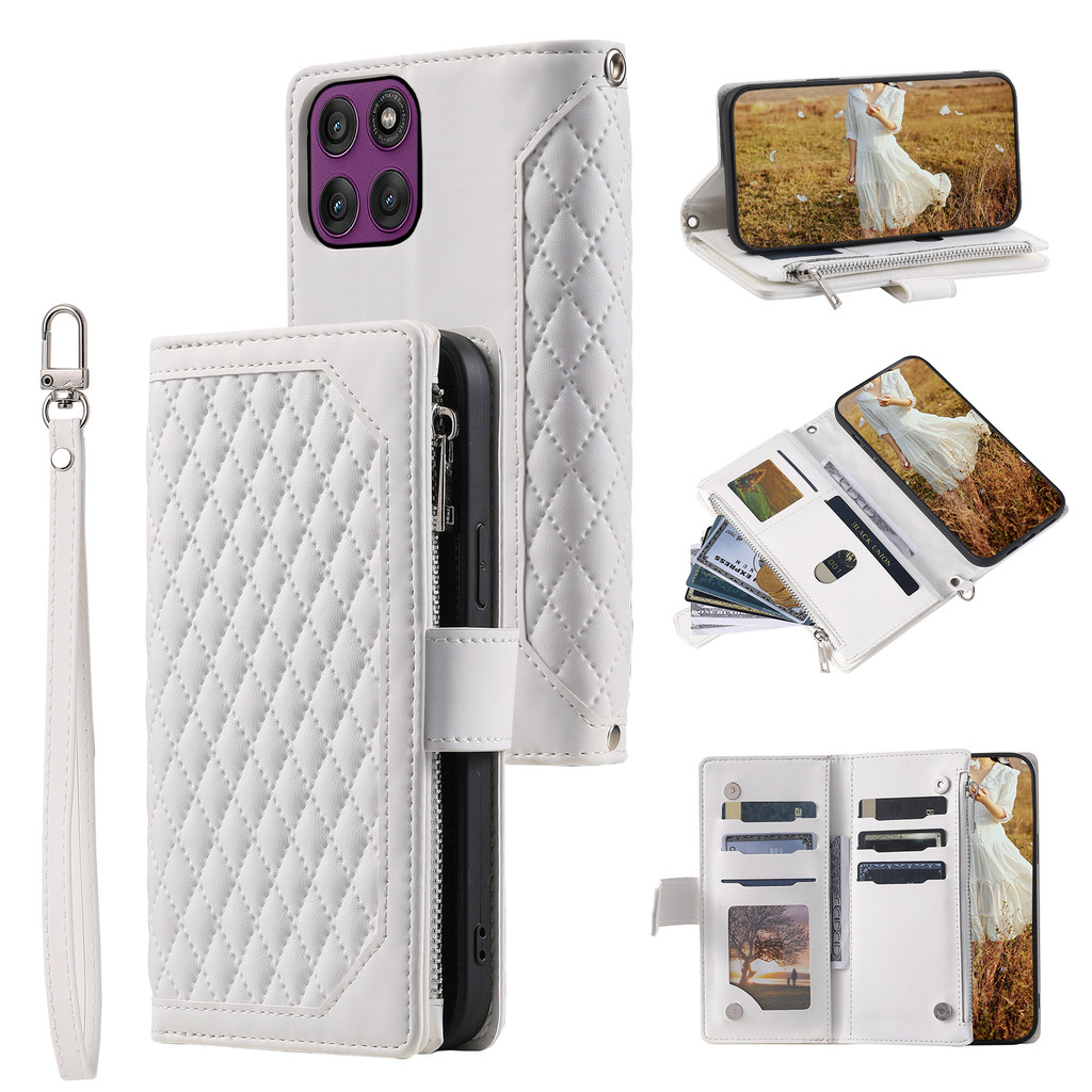 Flip Leather Case For MOTO Edge 70 Fusion PLUS MOTO G57 G47 G37 G17 G67  Wallet Soft PU Leather Card Slot Skin