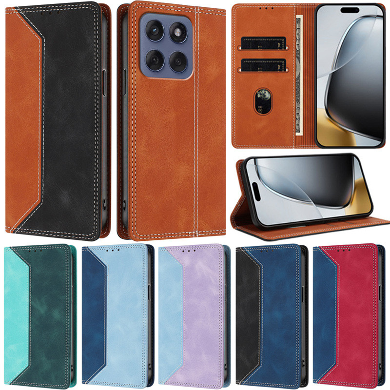 Caixa De Luxo Para Motorola Moto G06 G86 G56 G15 Edge 60 G Play 2026 5G 2025 Stylus Retro Book Wallet Soft PU Couro Slot