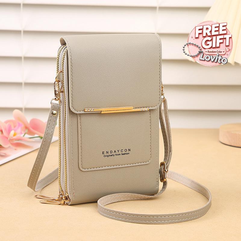 Moda Verão 2025 Carteira Feminina Crossbody Bolsa De Telefone Touchscreen Mini Flip Case Slot Para Vários Cartões Antifu