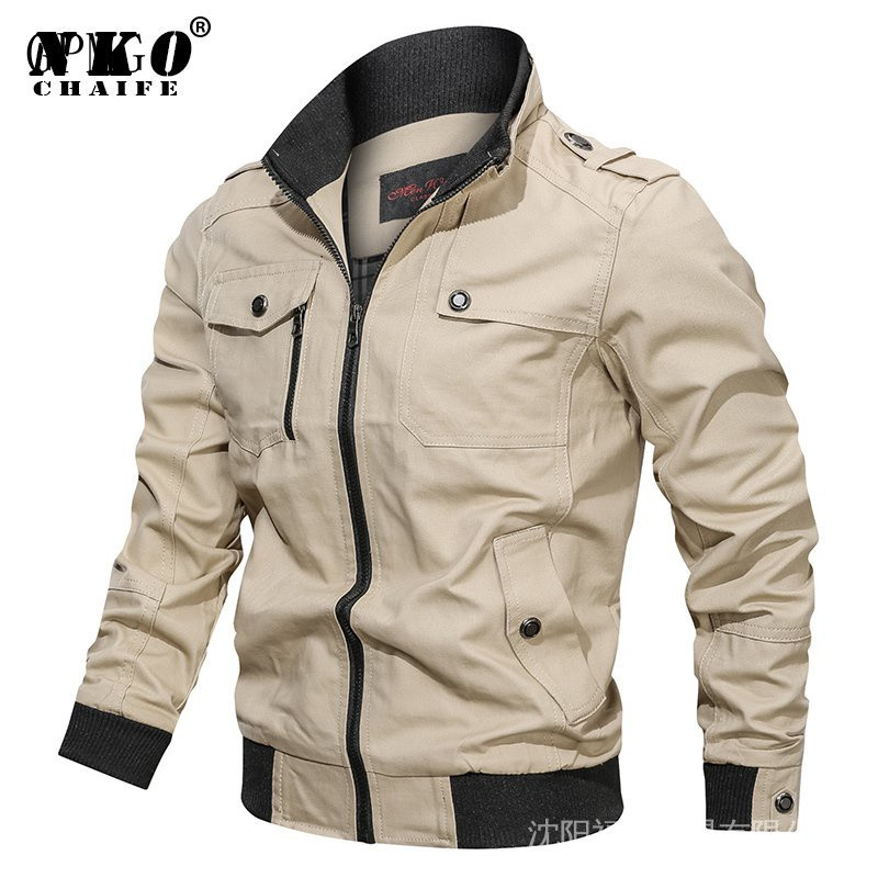Jaqueta Masculina Nova Primavera-Outono 2026, Jaqueta Tática Casual Slim, Jaqueta Militar GDEY