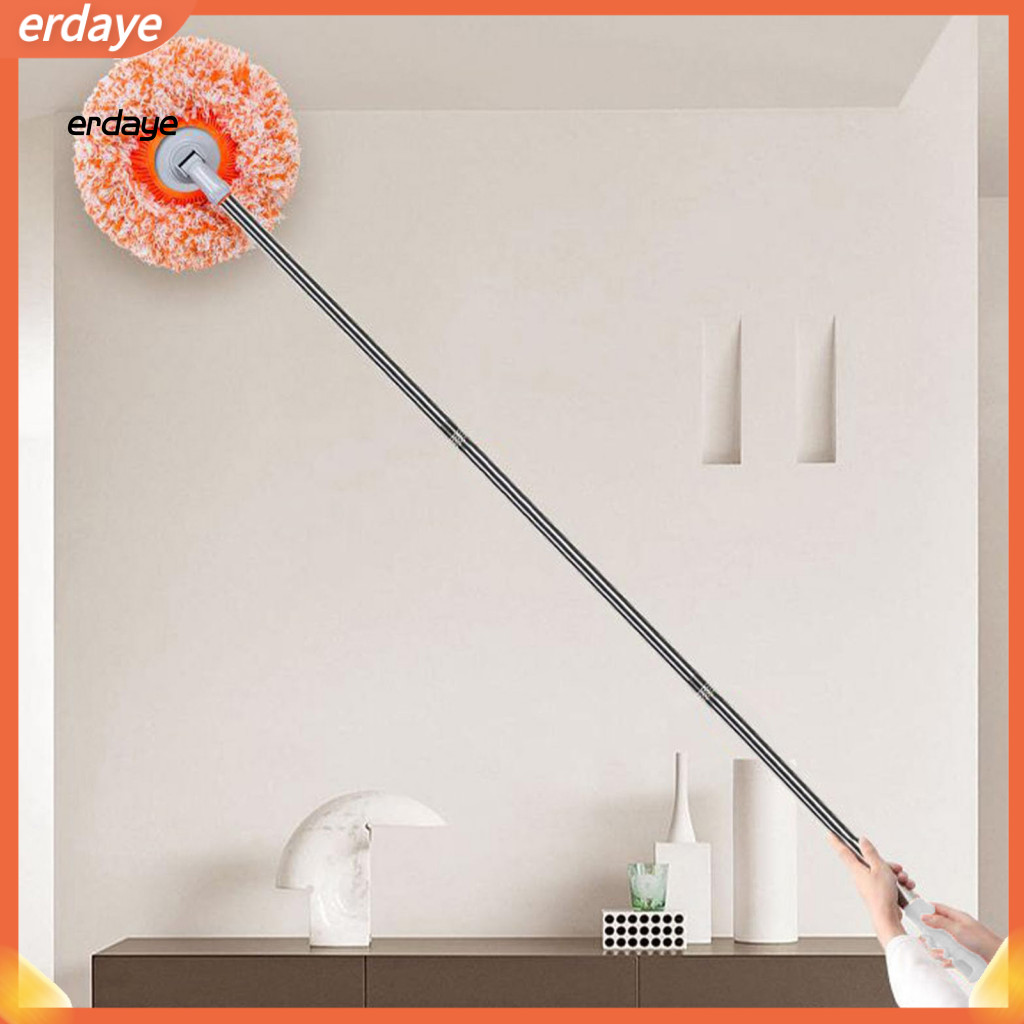 360° Rotatable Mop with Long Extendable Handle – Adjustable Length Retractable Design for Dry Wet Use Perfect Bathroo