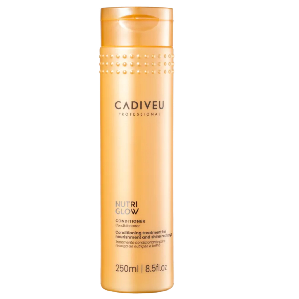 Condicionador Nutri Glow Cadiveu 250ML Nutrição Profunda com 12 Óleos Para Cabelos Secos Ressecados
