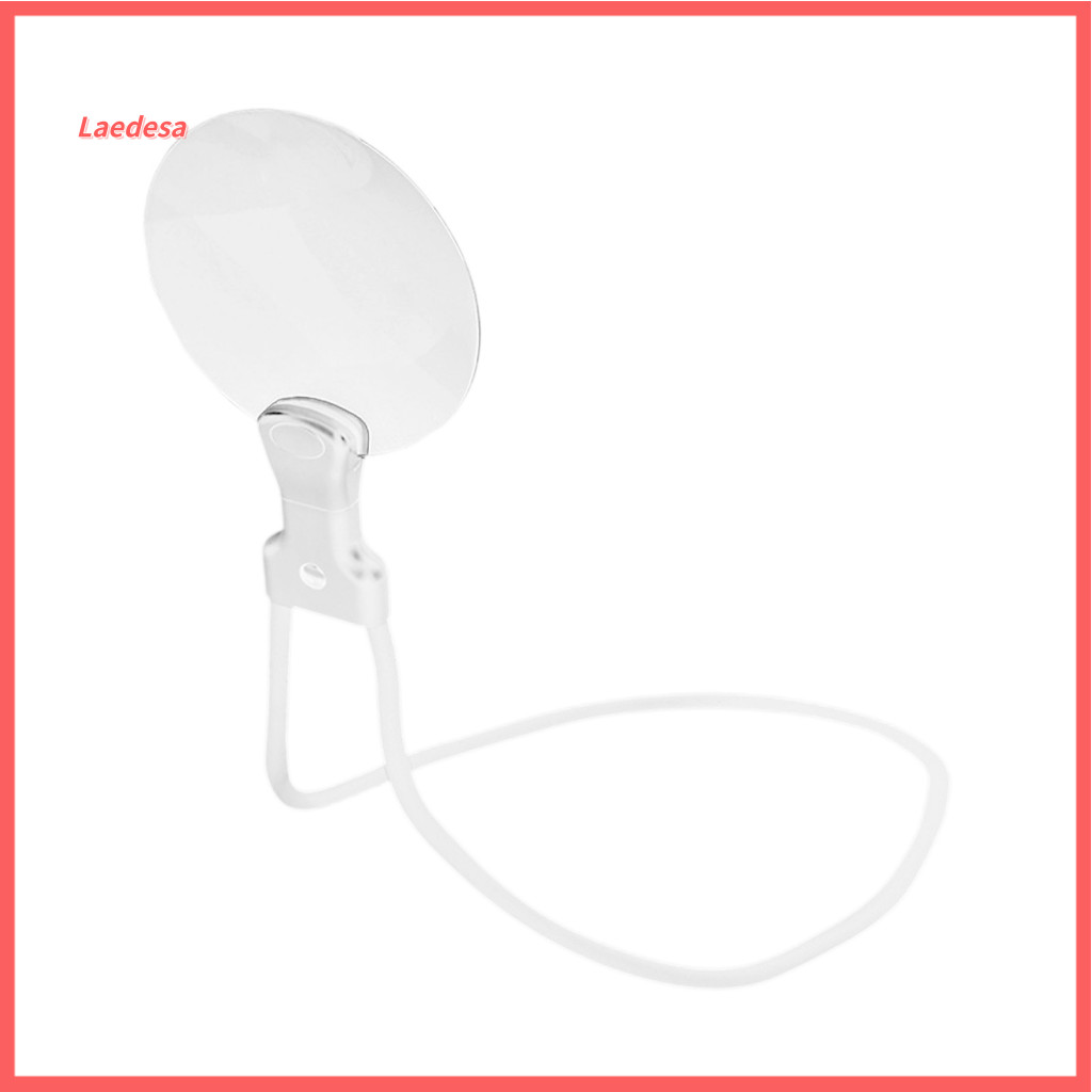 Senior Magnifying Glass Hands Free 5x with 6.38-inch Lens 3 Light Modes Hands-free Neck Wear Magnifier for Seniors Readi