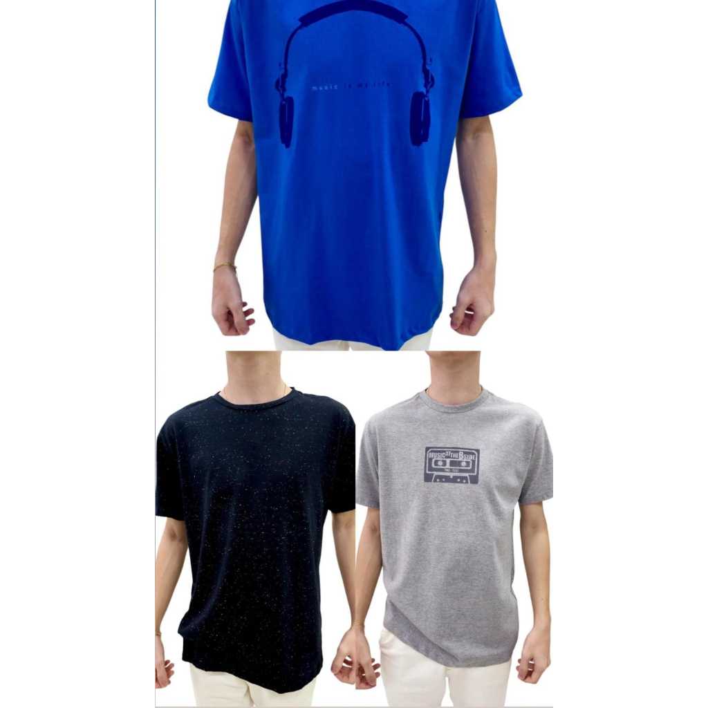 KIT 03 Camisetas Masculinas 100% Algodão – Conforto e Estilo para o Dia a Dia!