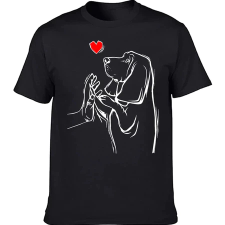 Camiseta Gráfico Presente De Aniversário Basset Hound Cão T Camisas Natal Dia Das Mães