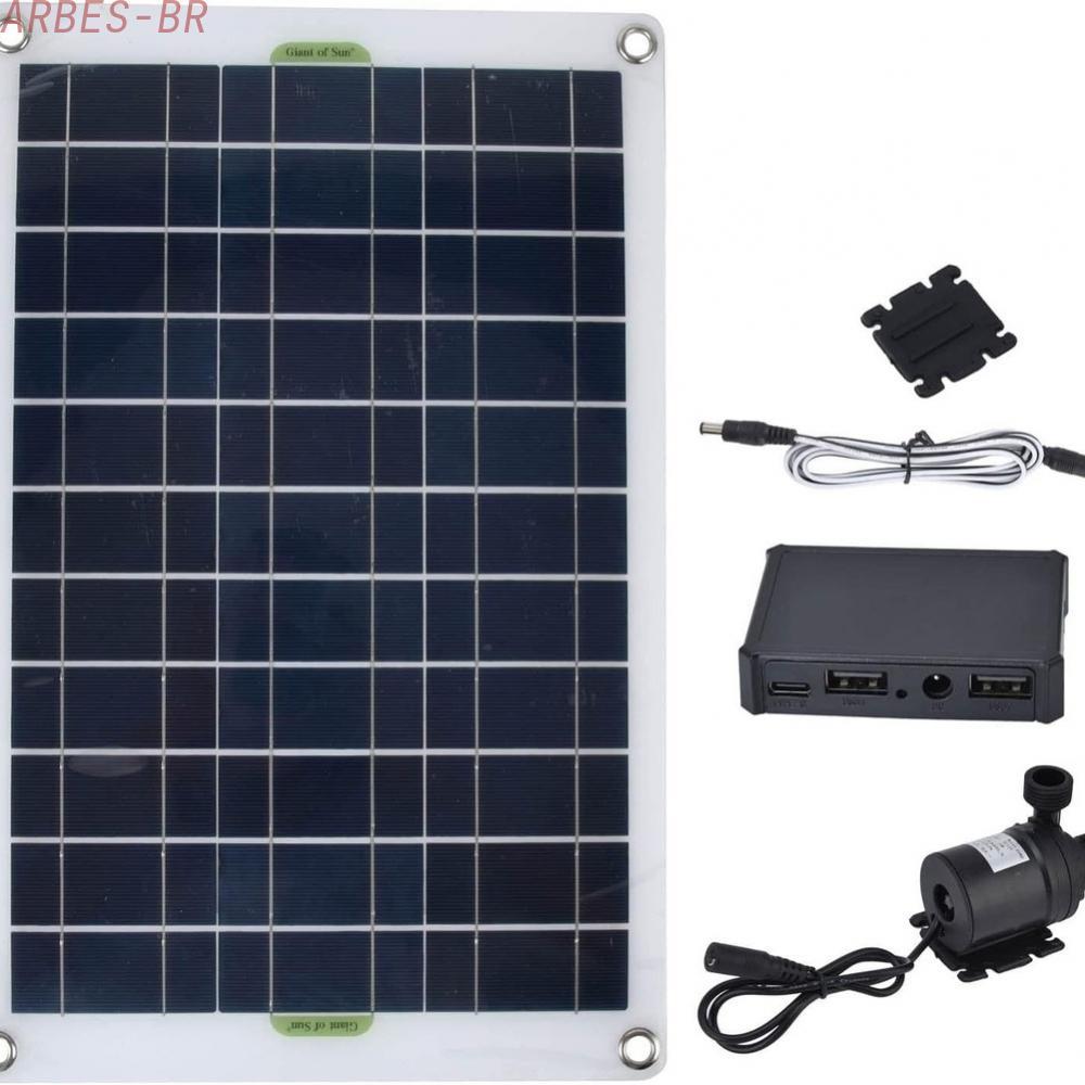 [Clearance]12V Solar Water Pump 50W Monocrystalline Plastic DC Submersible Pump with 800L H[ARBES]